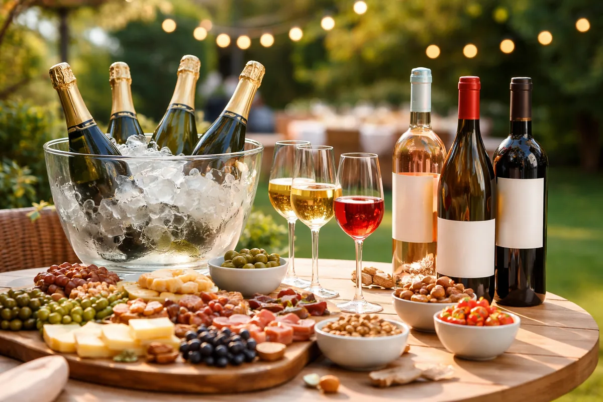 Comment recevoir des quantités de vin et de champagne pour un apéritif réussi